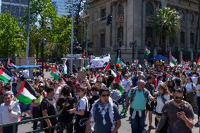 Pro-Palestine demonstration in Chile